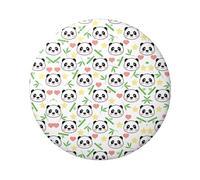 Cute Panda Bamboo Star Printing 6cm Round Tinplate Badge Single Side Printed Perfect For Personal Style Decoration And Gift Giving