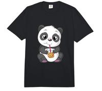 Cute Panda Bear Choco Shake Bubble Tea Comfort Colors Adult Heavyweight T-Shirt