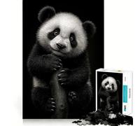 Cute Panda Bear Portrait Jigsaw Puzzle 1000 Piece for Adults Tension Relief FreeTime Game Playful Challenge (50x75cm)