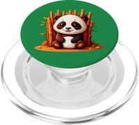 Cute Panda Bear Sitting in Bamboo Forest PopSockets PopGrip for MagSafe