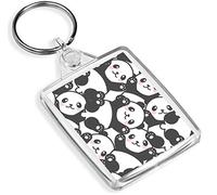 Cute Panda Bears Keyring Pandas Cute Kids China Fun Keyring #12364