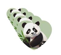 Cute panda Car Air Fresheners Cards 4 Pcs Hanging Fragrance Scented Cards Long-Lasting Car Aromatherapy Tablets for Wardrobe Bathroom Car Interior Mirror Pendant Gifts