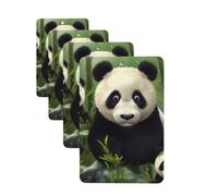 Cute panda Car Air Fresheners Cards 4 Pcs Hanging Fragrance Scented Cards Long-Lasting Car Aromatherapy Tablets for Wardrobe Bathroom Car Interior Mirror Pendant Gifts