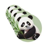 Cute panda Car Air Fresheners Cards 4 Pcs Hanging Fragrance Scented Cards Long-Lasting Car Aromatherapy Tablets for Wardrobe Bathroom Car Interior Mirror Pendant Gifts