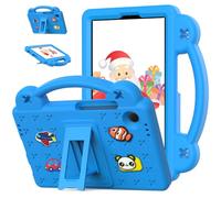 Cute Panda Case for Samsung Galaxy Tab A11 Plus A11+ 2025/ Galaxy Tab A9 Plus A9+ 11-inch for Kids Full Body Protective Cover with Handle Stand Lightweight Shockproof Cover Blue