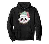 Cute Panda Christmas Santa Hat Design Pullover Hoodie