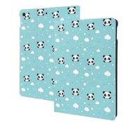 Cute Panda Cloud Print Compatible with ipad 9th/8th/7th Generation Case Cover, Tablet Cases Compatible with ipad Case 10.2 Inch, Auto Wake/Sleep, Folio Stand