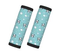 Cute Panda Cloud Print Luggage Handle Wraps for Suitcase, Soft Travel Luggage Handle Cover Tags Identifiers for Suitcases