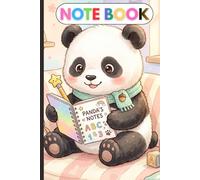Cute Panda Composition Notebook for Kids - 100 Pages Lined Writing Practice Journal (6×9)
