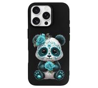 Cute Panda Day of Dead Skull Slim Phone Cases Cover Compatible with iPhone 16/16 Plus/16 Pro/16 Pro Max/16 E