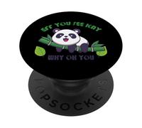Cute Panda Design Eff You See Kay Funny Zookeeper PopSockets Adhesive PopGrip