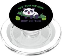 Cute Panda Design Eff You See Kay Funny Zookeeper PopSockets PopGrip for MagSafe