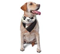 Cute Panda Dog Bandana Pet Scarf Accessories for Small Medium Dogs Cats Photo Prop, Triangle Pet Bandanas Adjustable Puppy Bib Washable Dog Kerchief Puppy Neckerchief