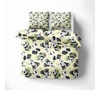 Cute Panda Duvet Cover Single Bedding Sets, Fun Panda Pattern, Reversible Design Bedroom Decor Bed Quilt Cover with 1 Pillowcase, Microfiber, Zip - SMK3133