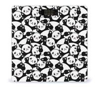 Cute Panda-E Digital Scales for Body Weight - Bright LCD Display Digital Weight Scales Bathroom with Automatic Power On/Off - Sturdy Tempered Glass Surface