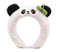 Cute Panda Ear Plush for Women - Soft Skincare & Makeup Headband for Face Washing, Spa, and Beauty Routine | Comfortable Animal Ears for Teens & Adults