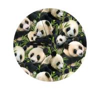 Cute Panda Elegant Round Wall Clock-Fashionable Round Clock Design Of Modern Home