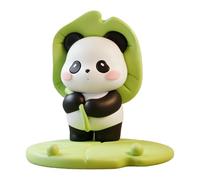 Cute Panda Figurine, Portable Phone Holder, Resin Desk Stand with Creative Feature, Compact Table Accessory Elegant Accent, Decorative Display Classic Style, Cell Mount for Living Room Counter