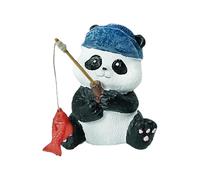 Cute Panda Figurines, Sweet Harz-Panda-Panda State Garden Decoration-Resume Faux Resin Panda Statues, Angel-Panda Decor, Cute Panda Sculpture for