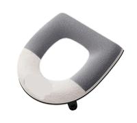 Cute Panda Home Soft Toilet Seat Cover Thickened for Winter Toilet Pad Case Warm WC Rim Mat Cape Portable Zipper Potty Cushion(Brown)