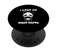 Cute Panda I Lost My First Tooth First Lost Tooth Party PopSockets Adhesive PopGrip