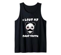 Cute Panda I Lost My First Tooth First Lost Tooth Party Tank Top