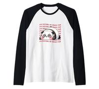 Cute Panda I'm Having So Much Fun Raglan Baseball Tee