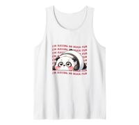 Cute Panda I'm Having So Much Fun Tank Top