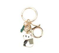 Cute Panda Keychain, Adorable Cartoon Design Keyring for Women, Perfect as Small Gifts for Birthdays and Special Occasions, Great Choice for Mum, Sister, Good Friend or Colleague, Positive Gifts