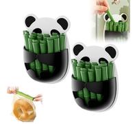 Cute Panda Kitchen Food Bag Clip Set, Cartoon Memo Board Clips, Animal Kitchen Decor, Fun Office Whiteboard Accessory, Playful Home Organization (2Pcs)