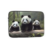 Cute Panda Laptop Case 17 inch, Shockproof Protective Computer Sleeve Cover Water Resistant Laptop Bag Carrying Tablet Cover Briefcase Handbags Gifts for Men Women