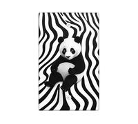 Cute Panda Light Switch Cover Plate/Outlet Covers, Black White Animal Design for Kids Rooms, Thermoplastic Wall Plates, Standard Size Blank Cover Plate