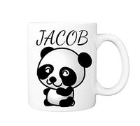 Cute Panda Mug - Personalised Cup with Name - Makes a Great Gift for Birthday, Christmas, Secret Santa or just Because.