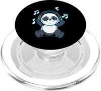 Cute Panda Music Note Panda DJ Headphones Sound Teddy PopSockets PopGrip for MagSafe