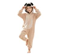 Cute Panda Onesie For Kids Halloween Jumpsuit Plush Button Up Hooded Romper | Boys Girls Winter Warm Cozy Soft One Piece Jumpsuit Loose Long Sleeve Funny Romper For Halloween Party