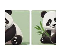 Cute Panda Passport Holder, ID Card Protector Case Passport Holder with Slot Passports Travel Wallet Document Cover for Women And Men