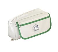 Cute Panda Pencil Case Large Capacity Pouch 3-Layer Easy to Clean Zipper Pocket Bag with Handle Office Organizer for Students Artists Girls Boys Women Children