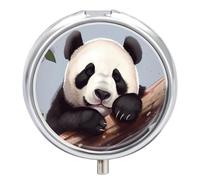 Cute Panda Pill Box Cute Medicine Organizer Travel Pillbox Waterproof Portable Pill Container Holder to Hold Vitamins Medication Fish Oil and Supplements