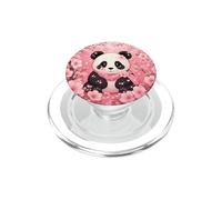 Cute Panda Pink Cherry Blossom Sakura Scarf Kawaii Spring PopSockets PopGrip for MagSafe