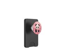 Cute Panda Pink Cherry Blossom Sakura Scarf Kawaii Spring PopSockets PopWallet for MagSafe