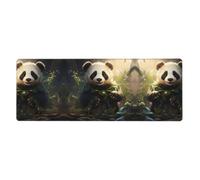 Cute Panda Plant Edged Mouse pad Suitable for use in Offices Libraries and Homes (30 cm Ã- 80 cm)