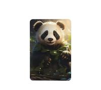 Cute Panda Plant Pattern Car Air Fresheners 4 Pcs Rectangle Hanging Aromatherapy Tablets Scented Fresheners For Bedroom Bathroom