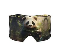 Cute Panda Plant Unisex Side Sleeping Headband, Sleeping Eye Mask and Ear Muffs, (26.8 * 4.3 inches), Indoor and Outdoor Travel Yoga Adjustable Comfort Eye and Ear Muffs,
