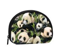 Cute Panda Portable Mini Change Storage Bag, Stylish and Compact Coin Purse, Suitable for Daily Carrying