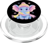 Cute Panda Portrait Animal Lover Graphic Pink Glasses Yellow PopSockets PopGrip for MagSafe