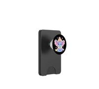 Cute Panda Portrait Animal Lover Graphic Pink Glasses Yellow PopSockets PopWallet for MagSafe