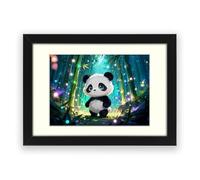 Cute Panda Poster | Limited Edition Wall Art with Authenticity Hologram | Premium Framed or Unframed Panda Print | Unique Gift for Panda Lovers, Collectors & Home Décor (A3 Framed with Mount)