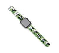 Cute Panda Print Watch Bands Silicone Sport Bands Replacement Strap Wristbands Compatible with Apple Watch 38mm/40mm