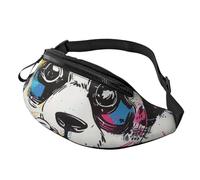 Cute Panda Printed Fanny Pack for Men Women Crossbody Waist Bag Pack Bum Bag with Adjustable Strap for Hiking Running Travel Cycling