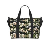 Cute Panda Printed Women's Tote Bag Portable Crossbody Bag Suitable for Gym Workouts Commuting and Travel